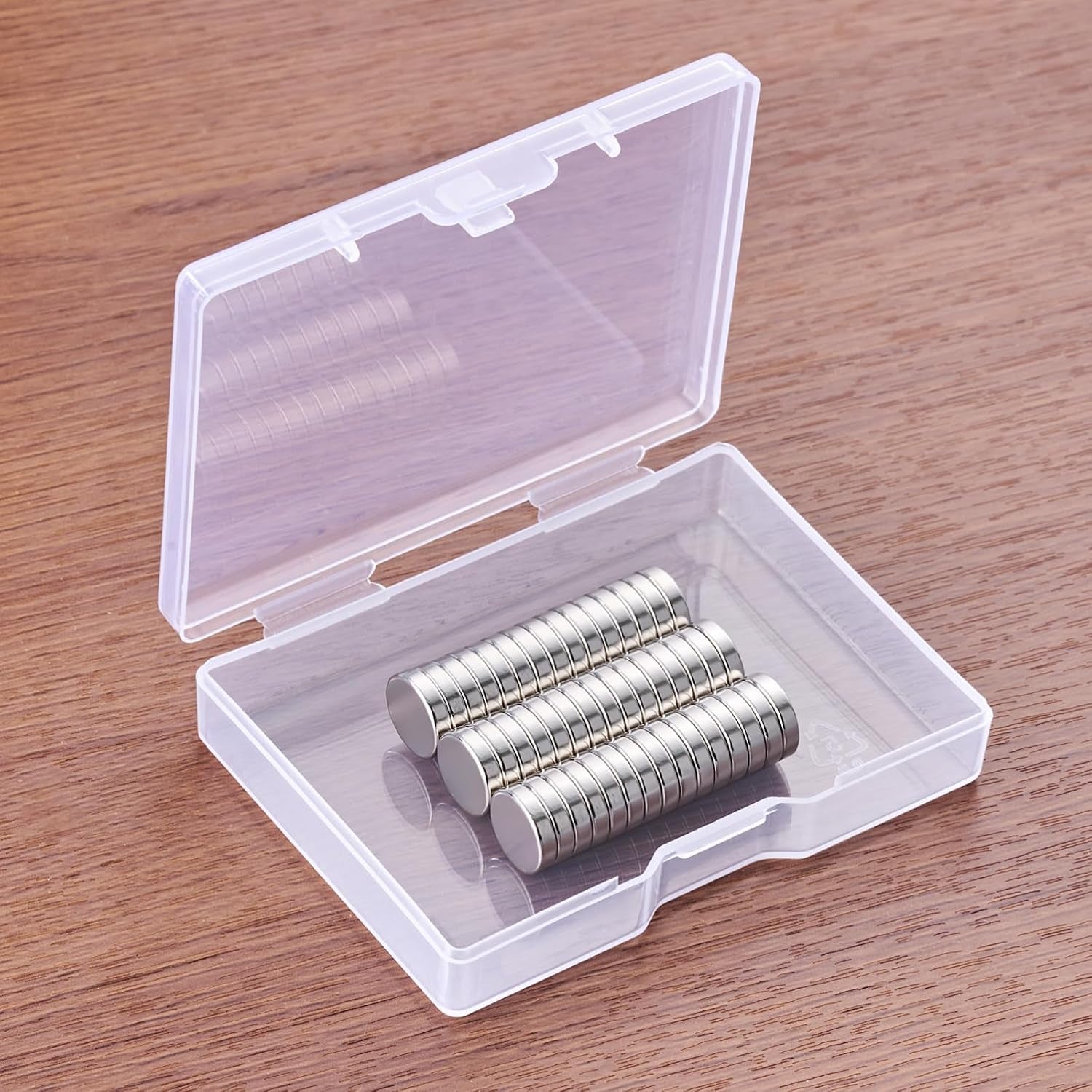 45-pcs-refrigerator-magnets-10x2-6mm-small-fridge-magnets-silver-multi-use-premium-neodymium-office-magnets-for-fridge-whiteboard-billboard-in-home-kitchen-office-and-school