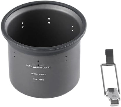 Petrel Outdoor Rice Cooker for G3 Pot and Quickboil Pro System | Micro-Pressure Function, Done in 15 Min, Ultralight Solo Adventure Companion, Smart Design for Safe Cooking, 300ML, 58G1