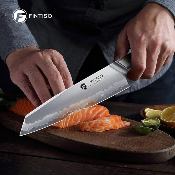 8" Chef Knife, S35VN Powder Steel Core Japanese Kitchen Knife7