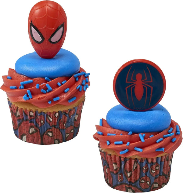 48 X Marvel Spider-Man Baking Cups by  | Standard Size Cupcake Liners | Greaseproof Paper Cases for Cupcakes, 1.8" X 1.25", Pack of 485