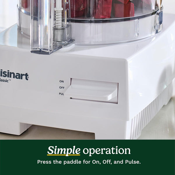 7-Cup Pro Classic Food Processor, 600-Watt Motor, Vegetable Chopper & Blender for Mincing, Dicing, Shredding, Puree & Kneading Dough, DLC-10SYP1, White | 600W Motor, Minces, Dices, Shreds, Purees and Kneads Dough6