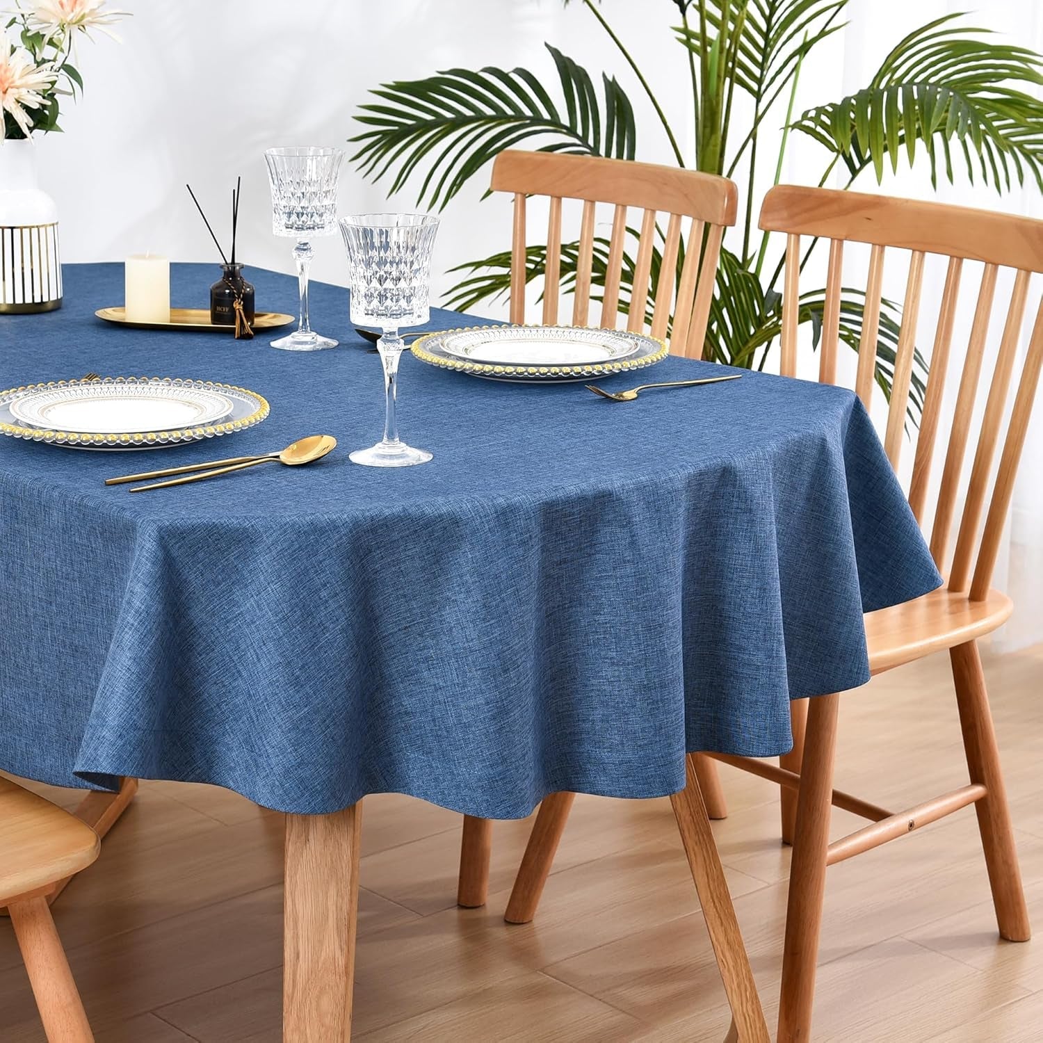 faux-linen-small-oval-tablecloth-52x70-inch-navy-blue-table-cloth
