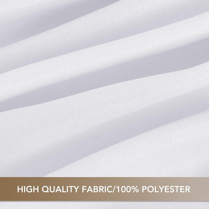 White Square Tablecloths 54X54 Inch Table Cloth, 2 Pack | for Square or round Tables, Washable Polyester Fabric Cover for Dinner, Holiday Party, Decorative Display Tables6