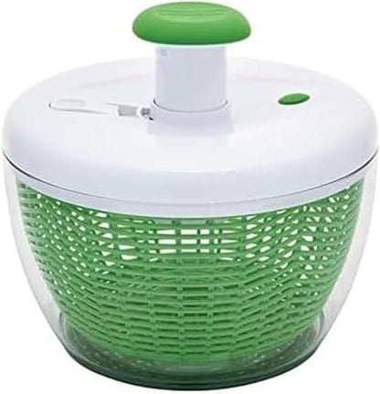 Easy to Use Pro Pump Spinner with Bowl, Colander and Built in Draining System for Fresh, Crisp, Clean Salad and Produce, 6.6 Quart, Green1