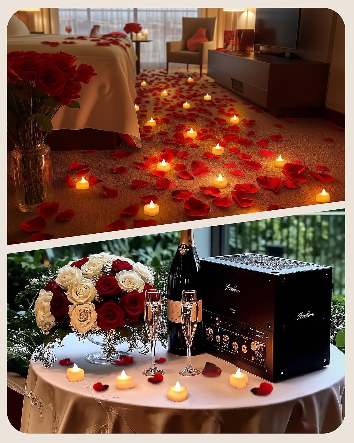 2000-pieces-artificial-rose-petals-with-24-heart-led-tea-lights-candles-kit-rose-petals-and-candles-set-for-proposal-anniversary-special-romantic-night-wedding-table-decor-birthday