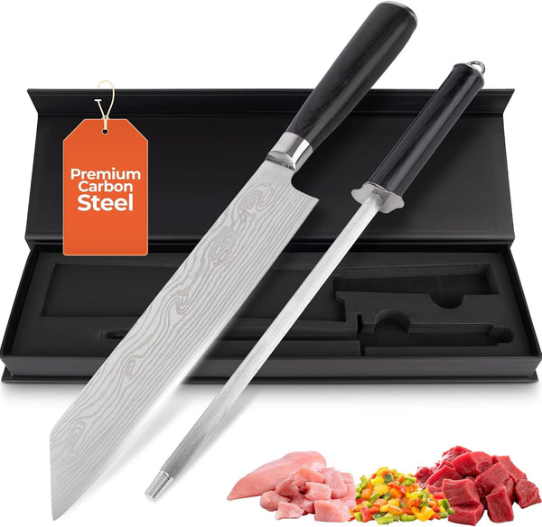 8 Inch Chef Knife Set with Diamond Sharpener - Sharp Kitchen Knife4
