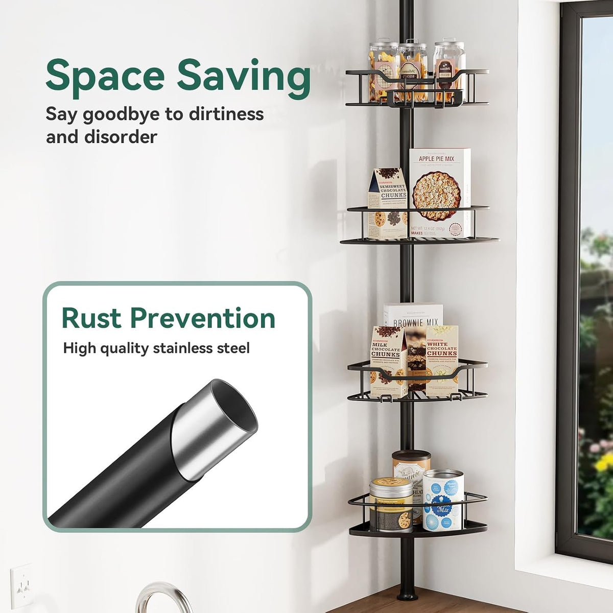 corner-shower-caddy-tension-pole-4-tier-rustproof-shower-tension-rod-organizer-adjustable-25-125-inch-bathroom-shower-organizer-shelves-for-bathtub-shampoo-storage-black