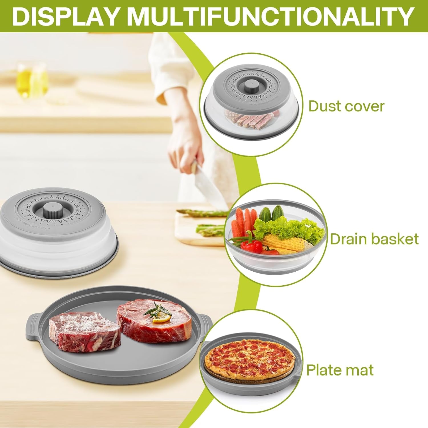 microwave-splatter-cover-for-food-with-anti-scald-base-plate-and-handles-large-bpa-free-silicone-vented-collapsible-guard-lid-kitchen-essential-gadget-for-meal-prep-10-7-inchgray