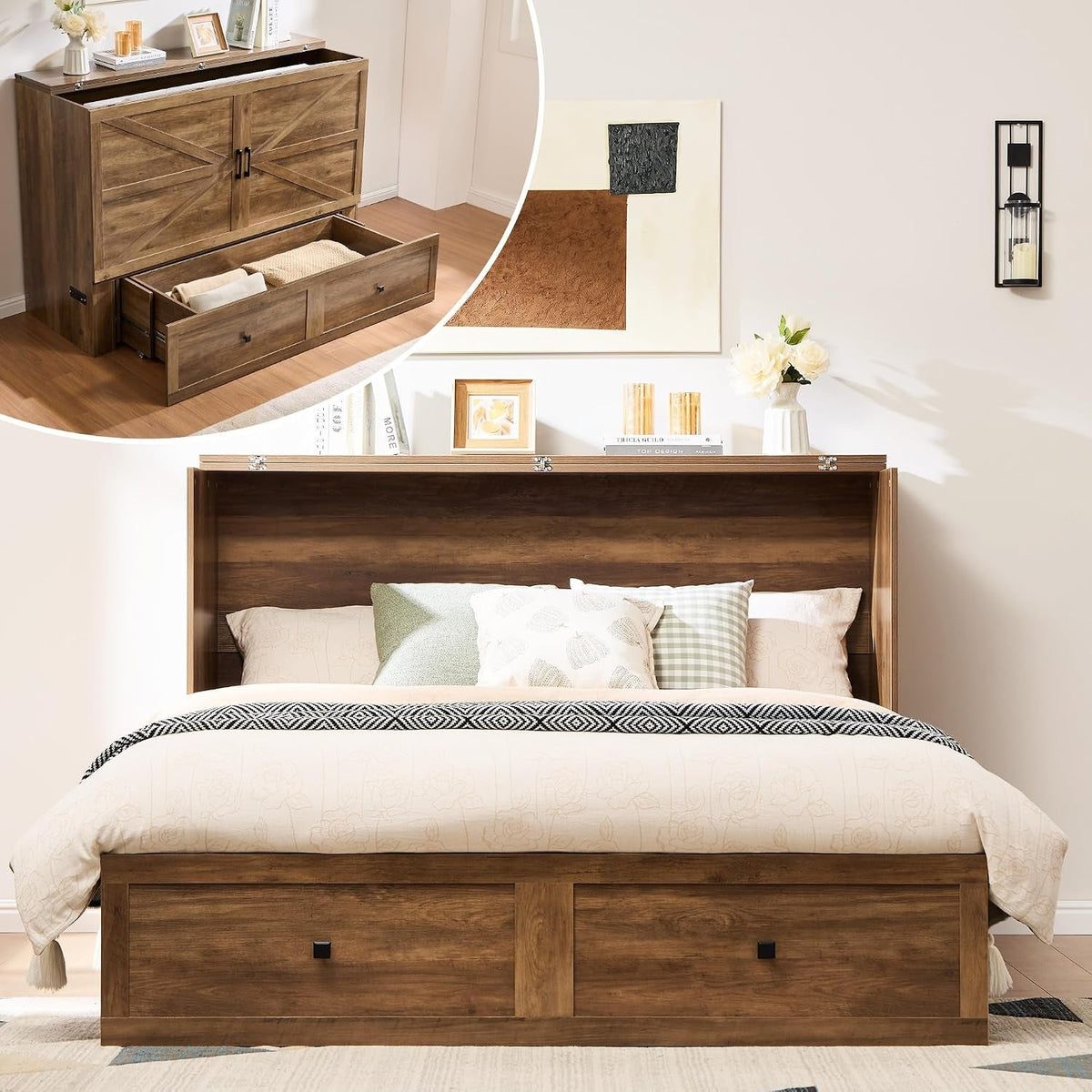 full-murphy-bed-with-storage-charging-station
