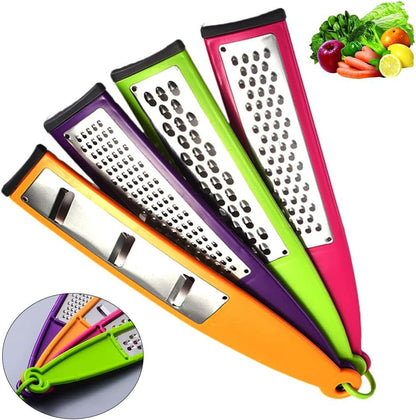 4PCS Multi-Purpose Vegetable Slicer Set Stainless Steel Cheese Grater & Vegetable Chopper for Vegetables Fruits Hand-Held Shredder Cutter Grater Slicer Kitchen Tool2