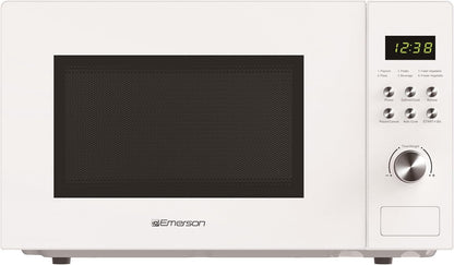 MW1101W Countertop Microwave Oven with Button Control, LED Display 1000W, 10 Power Levels, 6 Auto Menus, Glass Turntable and Child Safe Lock, 1.1 Cu. Ft., White2