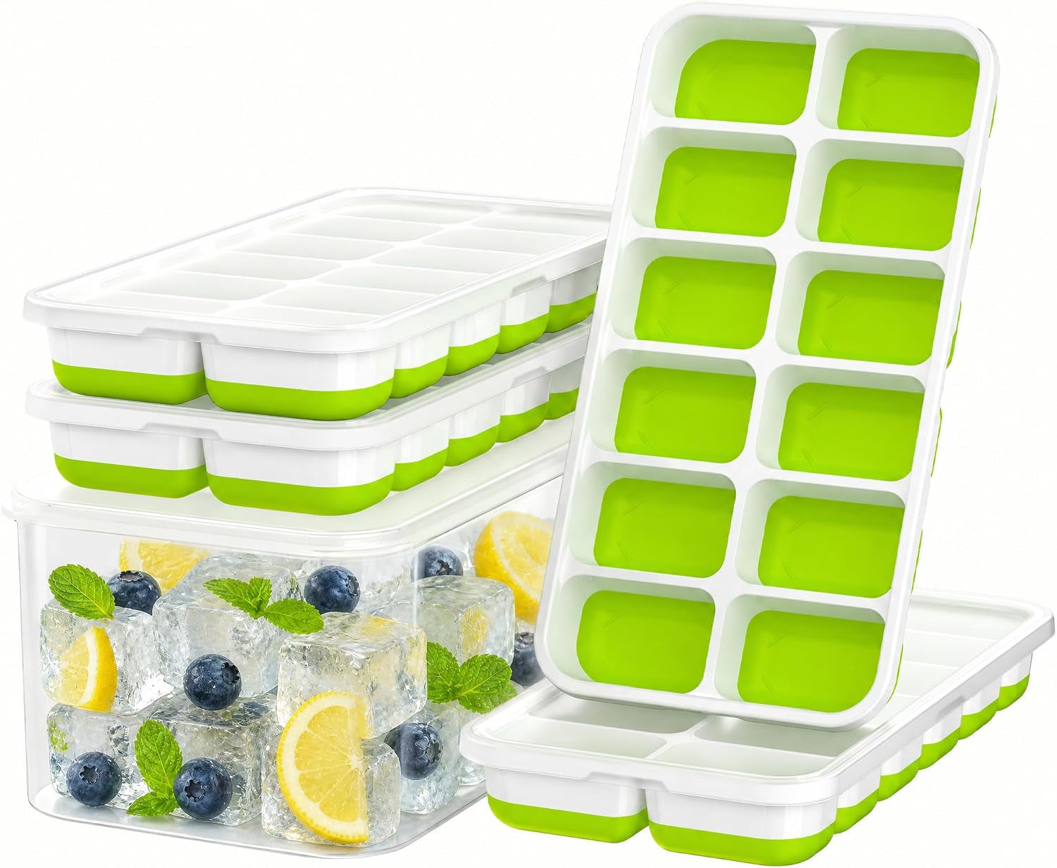ice-cube-tray-with-lid-and-bin-4-pack-molds-space-saving-ice-bucket-kit-stackable-silicone-trays-for-freezer-for-whiskey-cocktails-coffee-juice-soda-kitchen-rv