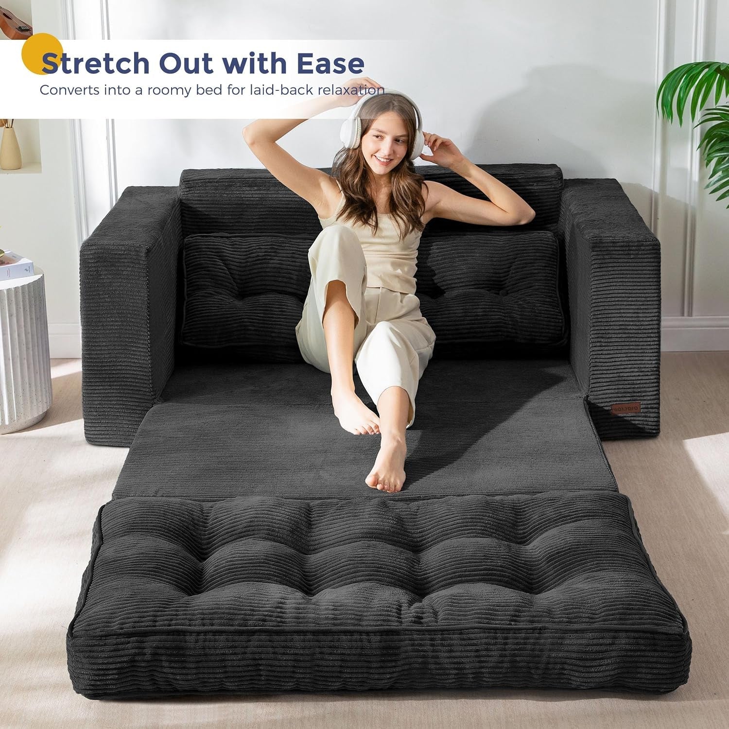 folding-sofa-bed-convertible-sleeper-loveseat-with-pillows