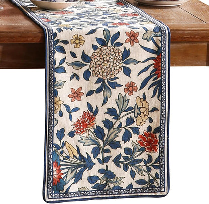Designer Vintage French Linen Table Runner,12"X87"-Ivar A1