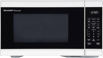 SMC1161KW 1.1 Cu. Ft. 1000W White Countertop Microwave Oven1