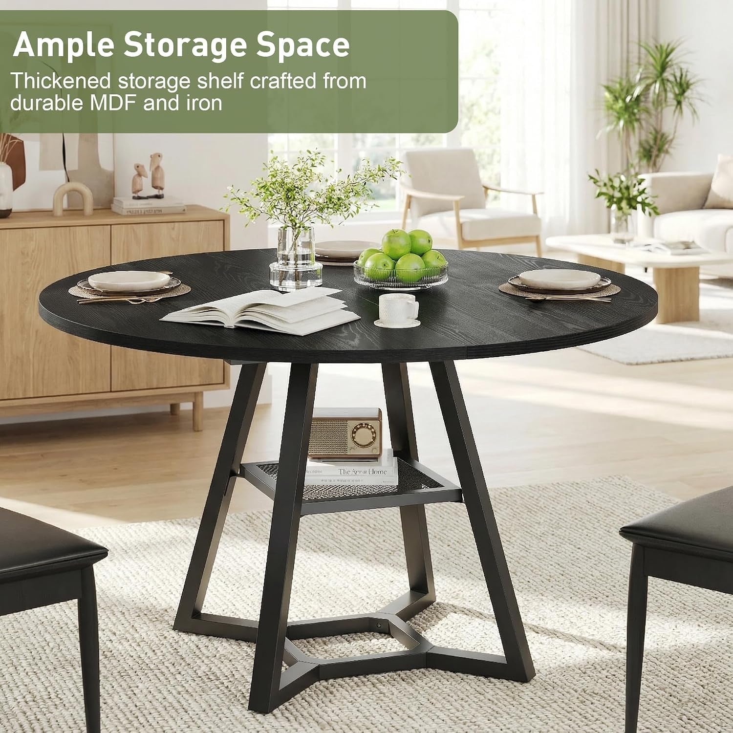 round-dining-table-for-4-6-with-storage-shelf-kitchen-dining-room-circle-pedestal-table-heavy-duty-metal-frame-wood-top