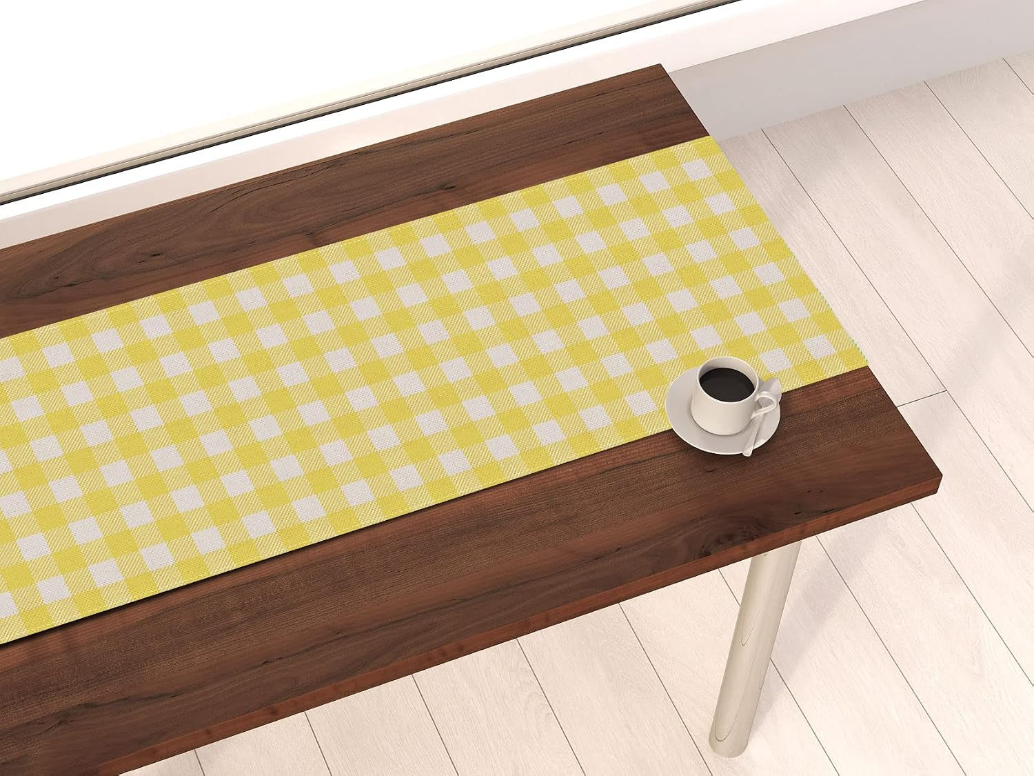 linen-yellow-and-white-buffalo-plaid-table-runner-easter-gingham-checkered-birthday-party-decoration-farmhouse-home-kitchen-decor-13-x-72