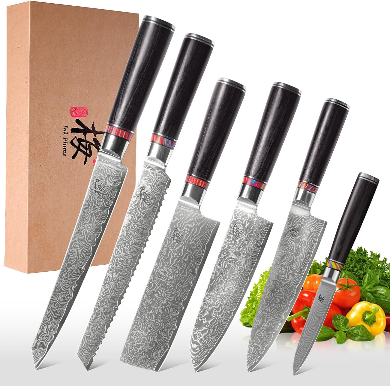 damascus-steel-kitchen-knife-set-6-pieces-chefs-santoku-bread-knife-paring-knife-more-ultra-sharp-for-very-fast-cutting-with-gift-box