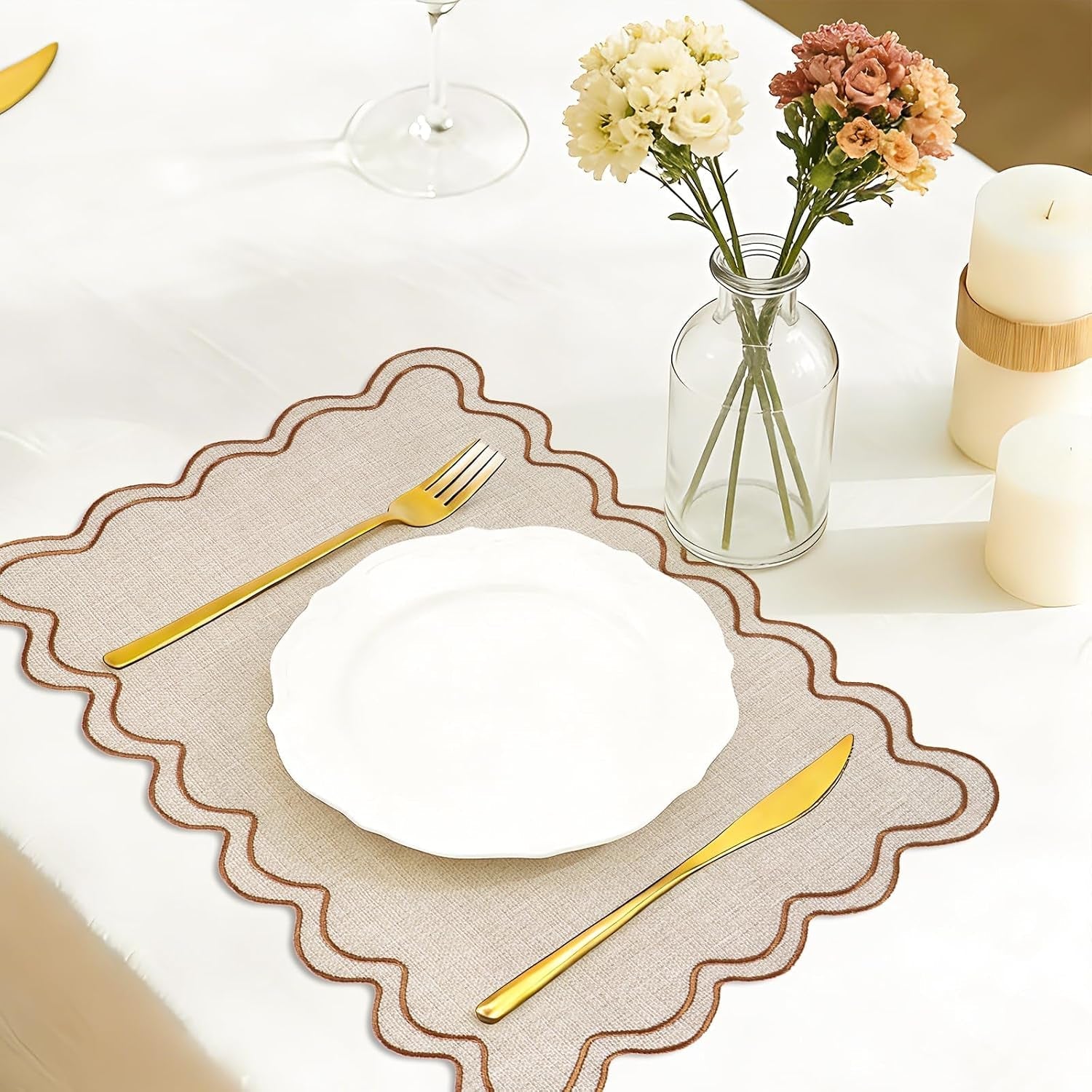 beige-linen-placemats-embroidered-scalloped-kitchen-place-mats-for-birthday-baby-shower-party-home-dining-table-decor-set-of-6-13-x-19-in