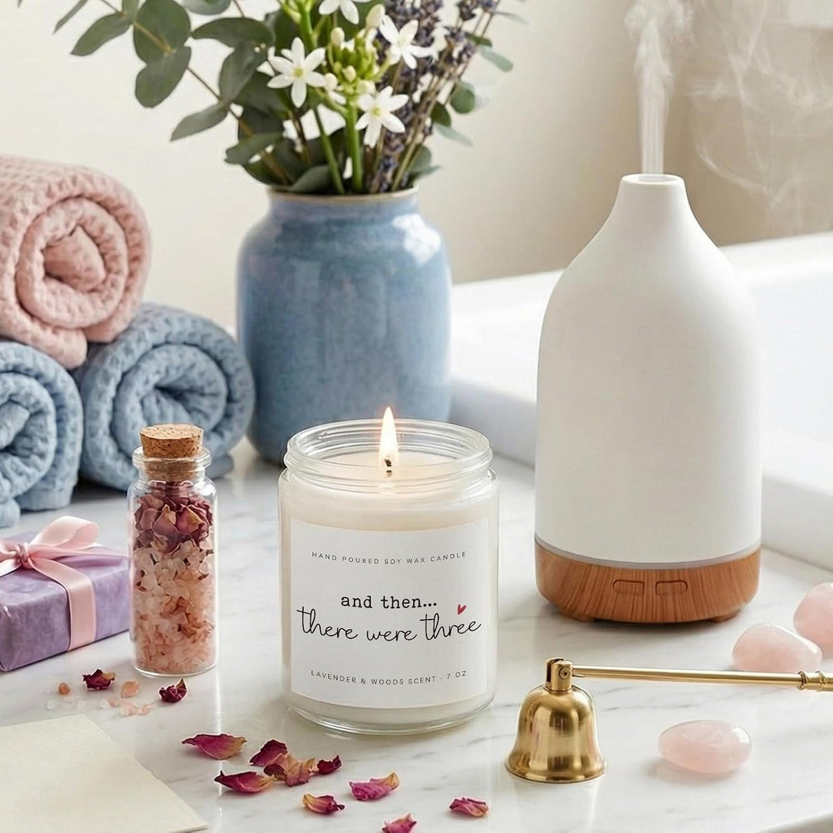 new-mom-gifts-postpartum-gift-for-moms-gift-for-new-moms-after-birth-new-parents-gifts-for-couple-first-time-mom-to-be-lavender-scented-candle-7oz