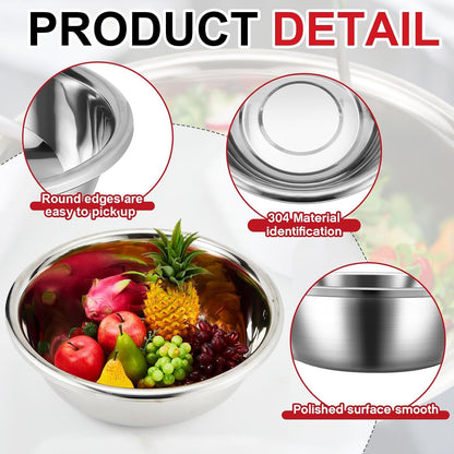 2 Pack Large Mixing Bowl Oversized, 20 Qt3