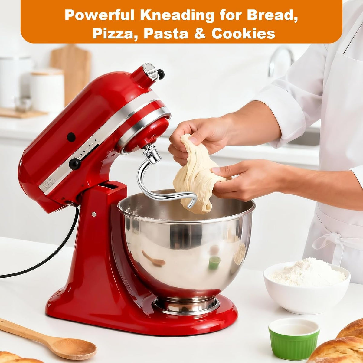 stainless-steel-spiral-dough-hook-for-kitchen-aid-4-5qt-5qt-tilt-head-mixers-dishwasher-safe-dough-hook-attachment-efficient-kneading-for-bread-pizza-pasta-cookies