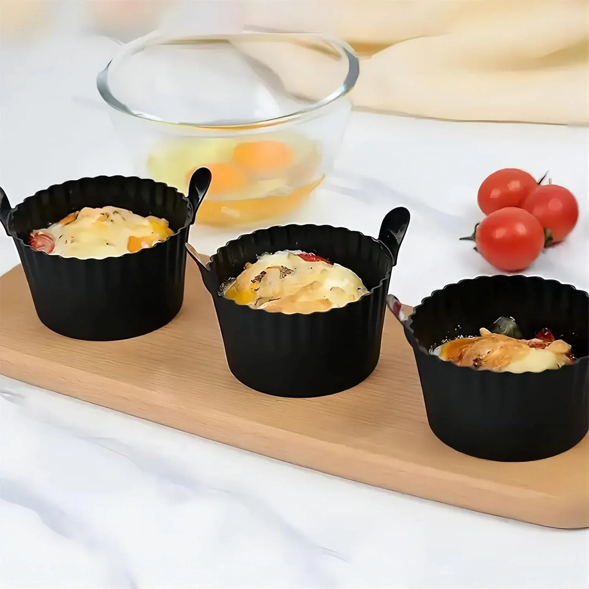 3pcs-silicone-air-fryer-cups-reusable-non-stick-baking-liners-good-for-muffins-eggs-cupcakes-black