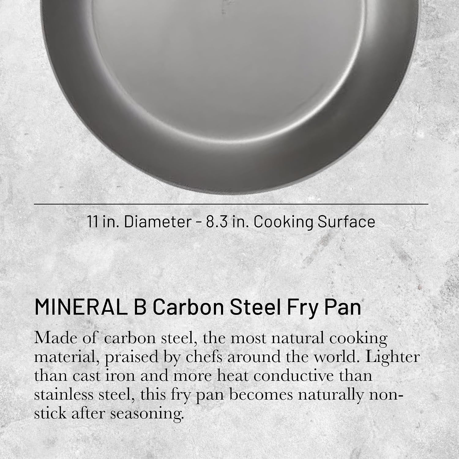 mineral-b-pro-carbon-steel-fry-pan-11-diameter-8-3-cooking-surface-ideal-for-searing-sauteing-reheating-naturally-non-stick-finish-made-in-france