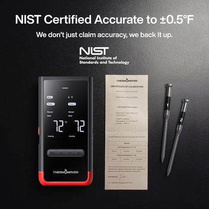 Wifi Wireless Meat Thermometer, 2 Probes, Smart Base, 6 Sensors | Unlimted Monitor Range via APP, Commercial-Grade NIST Certified Accuracy, for Restaurant Kitchen, Bbq/Grill/Oven5