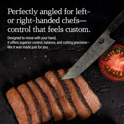Tatsumaki Sakimaru Gyuto Chef Knife 9.5" (240Mm) – 110 Layer Damascus Steel, Dual Core Blade, Ultra Sharp Kitchen Knife4