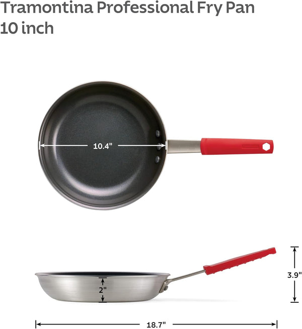 Professional 10-Inch Ceramic Non Stick Frying Pan | Heavy-Gauge Aluminum Skillet with Ceramic Nonstick Coating, Dishwasher and Oven Safe, Black, Made in Brazil5