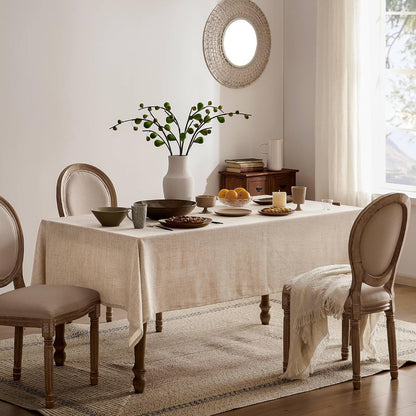 52"X70" Rectangular Tablecloth Only for Small Dining Table, Natural2