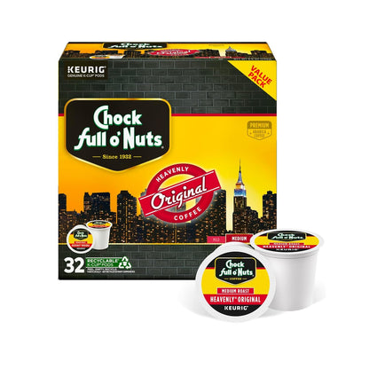 K-Cup Pods - Heavenly Original, 32 K-Cup Pods | Medium Roast, for Keurig Brewers, Single Serve, Premium Arabica Coffee Beans, Rich, Smooth, Well-Balanced Flavor1