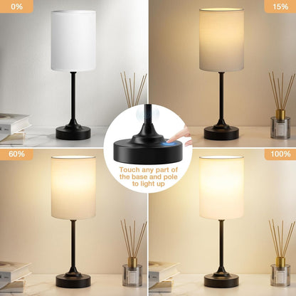 Small Bedside Lamp for Bedroom - 3-Way Dimmable Touch Table Lamp2