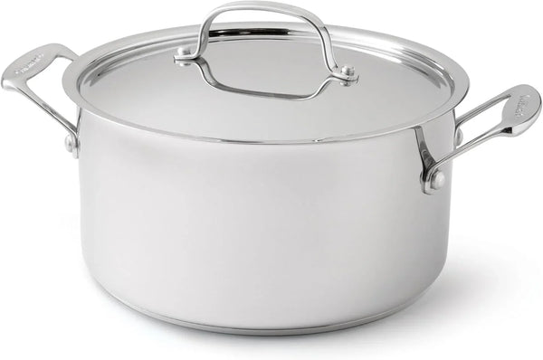 744-24 Chef'S Classic Stainless Stockpot with Cover, 6-Quart,Silver1