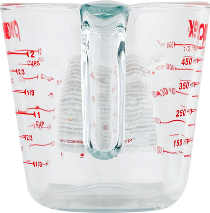 Prepware 2-Cup Measuring Cup, Red Graphics, Clear3