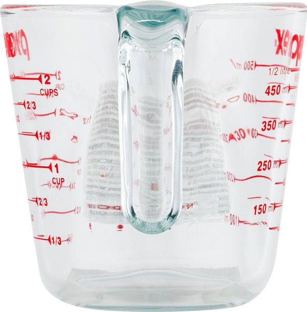 Prepware 2-Cup Measuring Cup, Red Graphics, Clear3