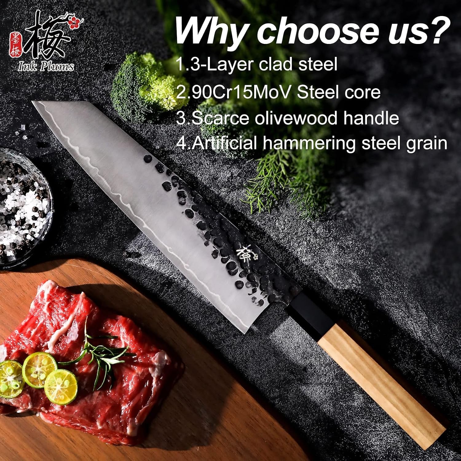 9-inch-japanese-kiritsuke-chef-knife-hand-forged-high-carbon-steel-gyuto-kitchen-knife-for-meat-fish-vegetables-professional-cooking-knife-with-olive-wood-octagonal-handle-gift-box