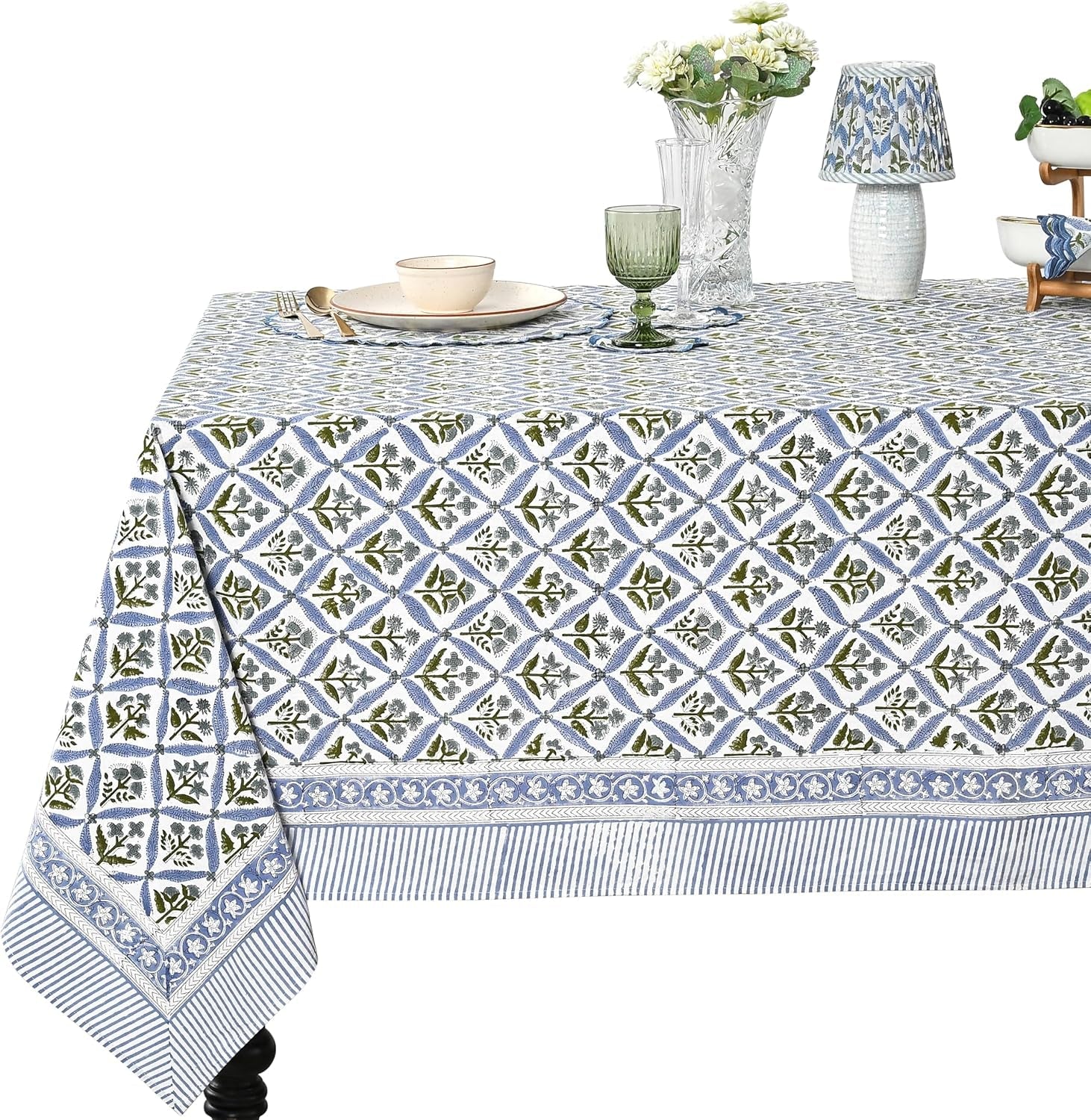 steel-blue-60x60-inches-square-100-cotton-hand-block-print-tablecloth-washable-halloween-thanksgiving-christmas-parties-wedding-use-fall-decor-farmhouse-dining-dinner-tablecloth