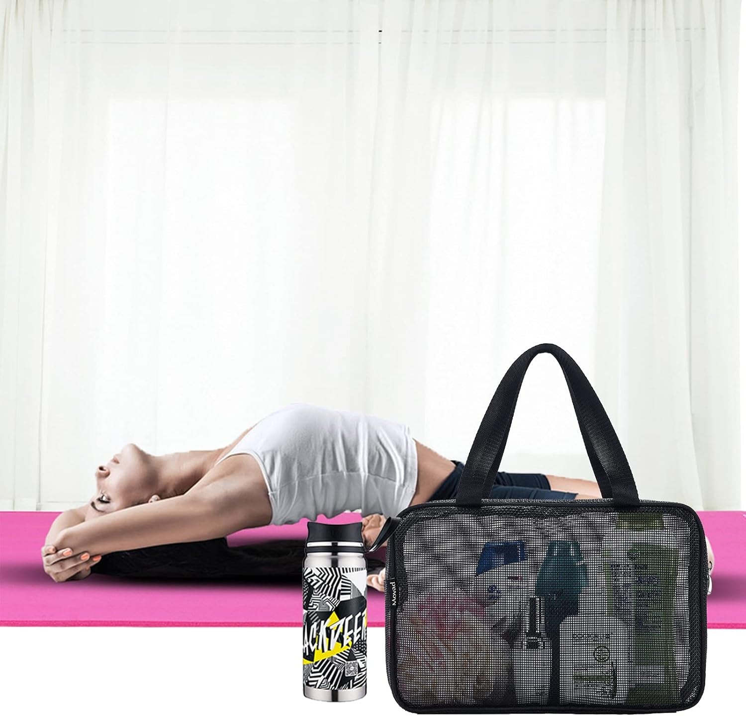 mesh-shower-caddy-portable-toiletry-tote-gym-bag-for-college-dorm-bathroom-black-large
