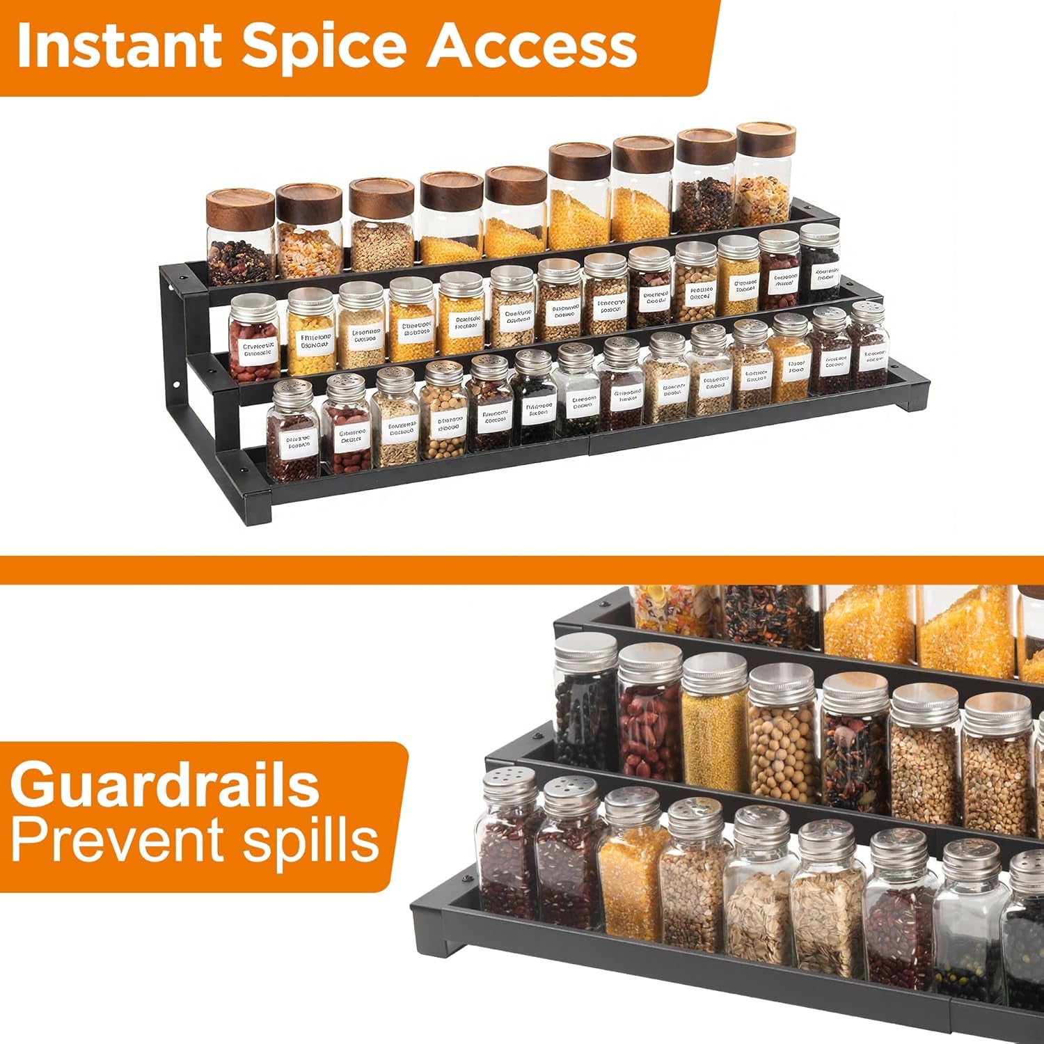 3-tier-spice-rack-organizer-for-kitchen-cabinet-or-pantry-16-29-expandable-spice-organization-shelf-seasoning-organizer-metal-display-shelf-slip-resistant-design-for-jars-and-bottles-black