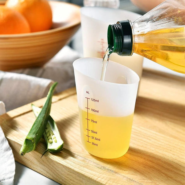 3Pcs Silicone Measuring Cups for Resin, 4Oz(125Ml),8Oz(250Ml),17Oz(500Ml)5