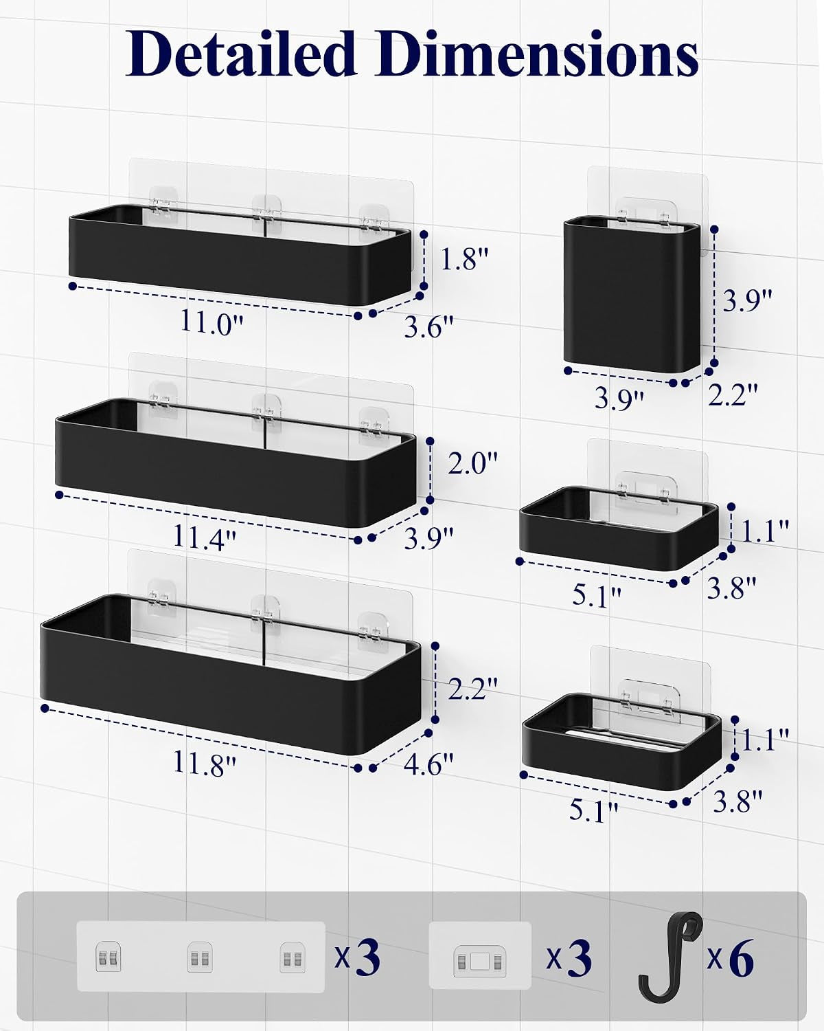 large-shower-caddy-adhesive-6-pack-bathroom-shelves-black