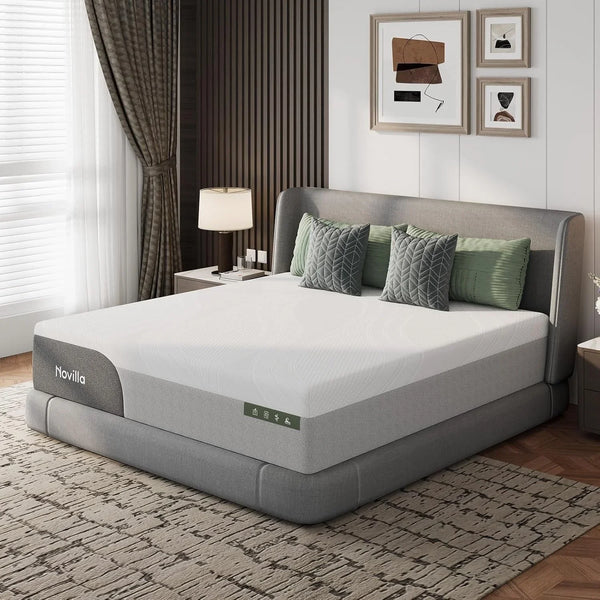 Bliss Cooling Queen Mattress, 14 Inch Gel Queen Memory Foam | Mattress in a Box with Cool-Touch Nylon Cover, Pain Relief & Spinal Support with Certipur-Us Certified Foam2