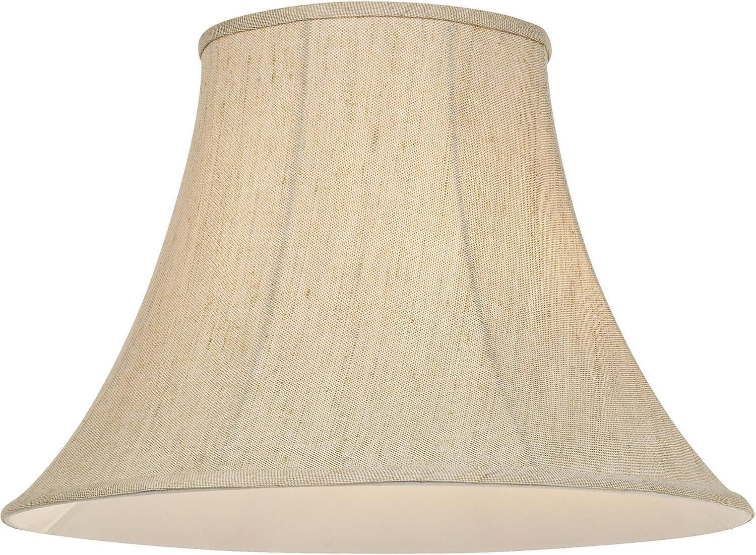 extra-large-beige-linen-set-of-2-bell-lamp-shades-9x19x12-5-spider-9-top-x-19-bottom-x-12-5-high-x-13-5-slant-replacement-for-table-floor-lamps-shade-pre-assembled-harp-finial