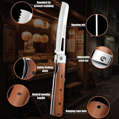 Folding Bread Knife for Homemade Bread - Portable Bread Knives4