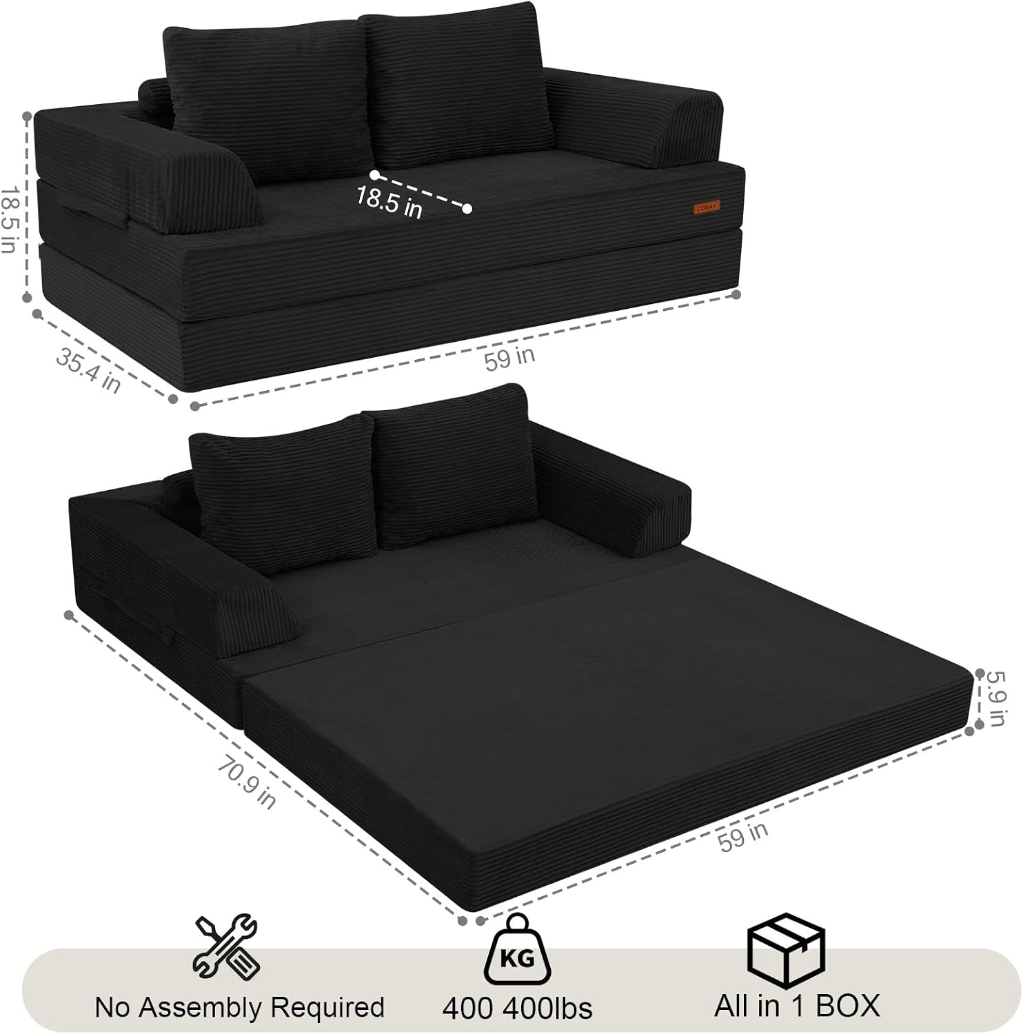 futon-sofa-bed-convertible-sofa-bed-folding-boneless-couches