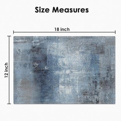 Farmhouse Placemats Set of 4, 12X18 Inch, Denim Blue2