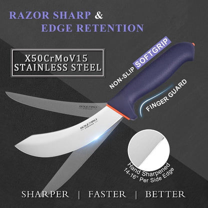 3 PCS Butcher Knife Set, Professional Meat Cutting Knives2