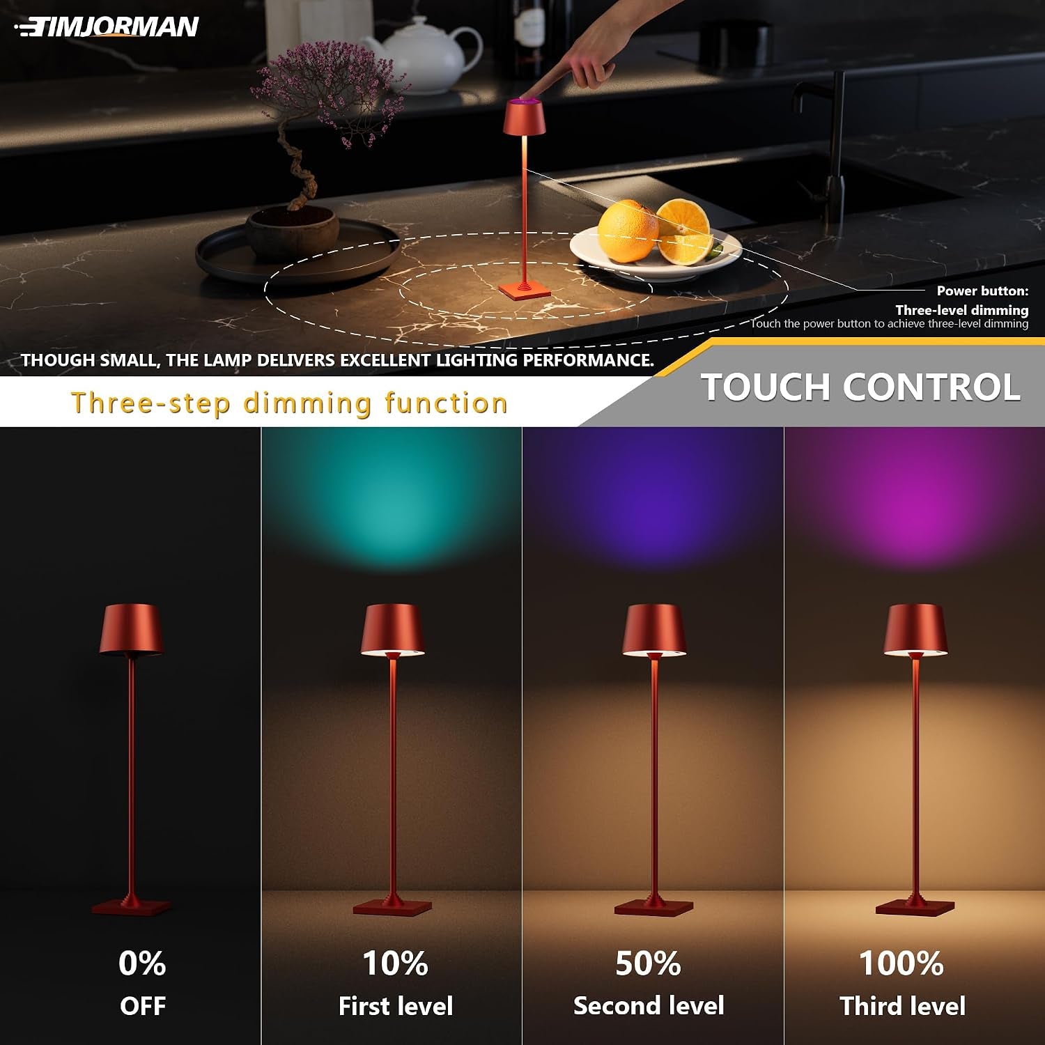 compact-cordless-table-lamp-rechargeable-led-night-light-dual-light-source-rgb-top-warm-bottom-touch-control-timer-metal-lamp-for-bedroom-kids-room-red-1-pack
